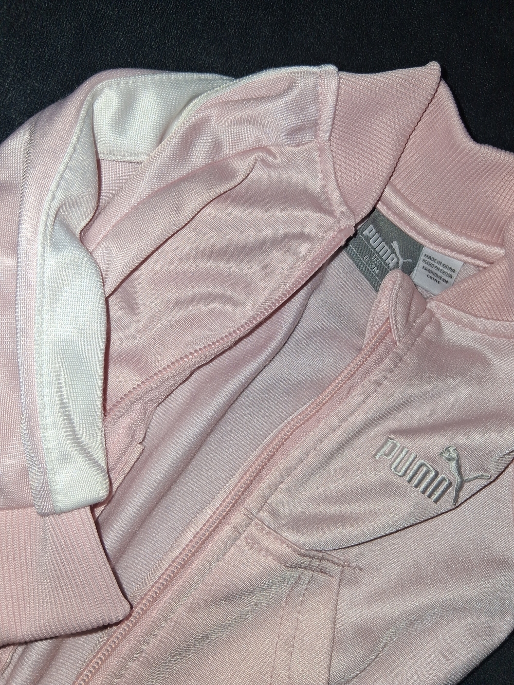 PUMA Baby Pink Zip-Up Jumpsuit 0-3 Months